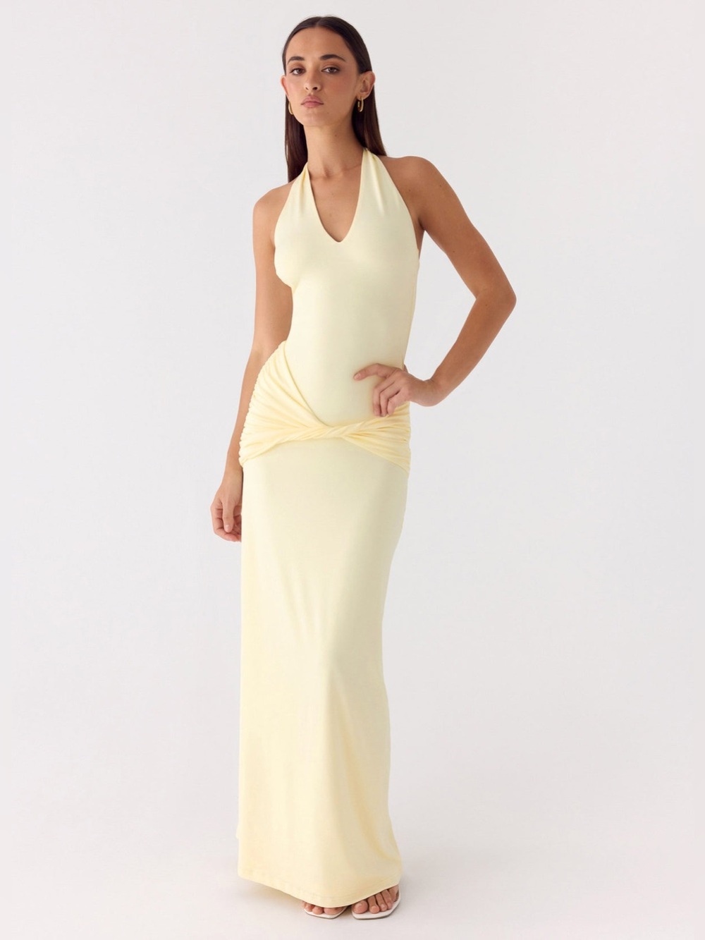 Peppermayo Maribelle Maxi Dress in Lemon - Size 6 - Picture 4 of 9